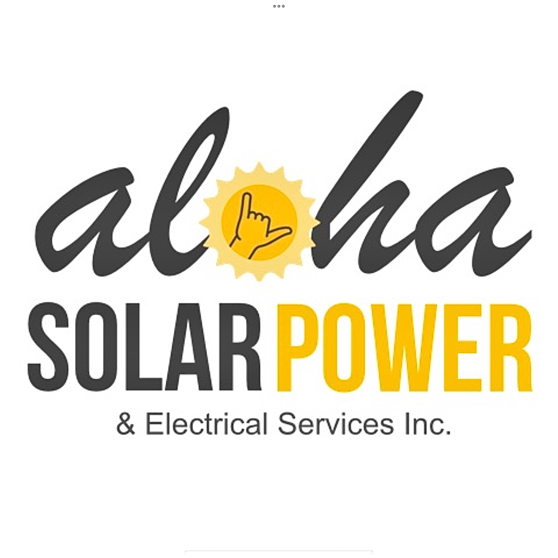 Aloha Solar Power & Electrical Services logo